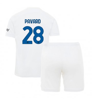 Maillot de foot Inter Milan Benjamin Pavard #28 Extérieur enfant 2023-24 Manches Courte (+ pantalon court)
